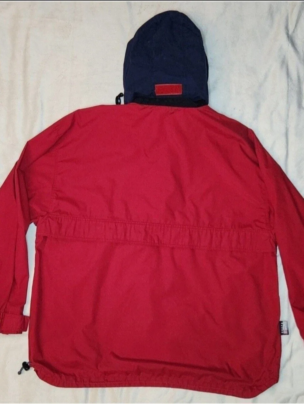 Vintage Chaps Ralph Lauren Jacket Mens Medium Red Quarter Zip Windbreaker RL Log